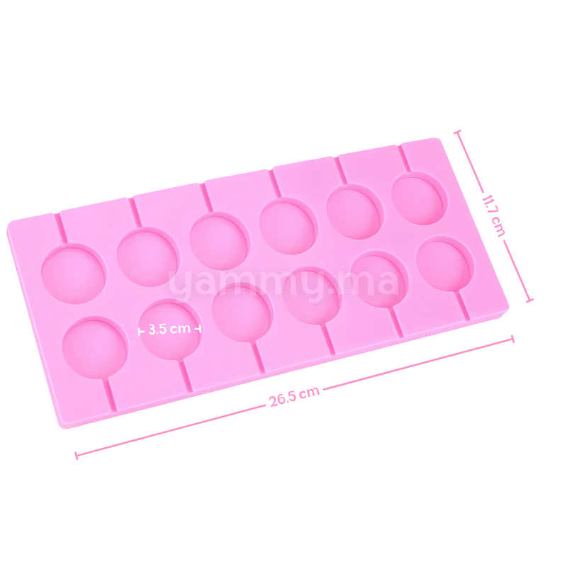 Moule Silicone 12 Sucettes Simple