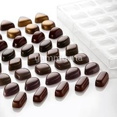 Moule Chocolat en Polycarbonate Murano Oval "PC5042" - Pavoni