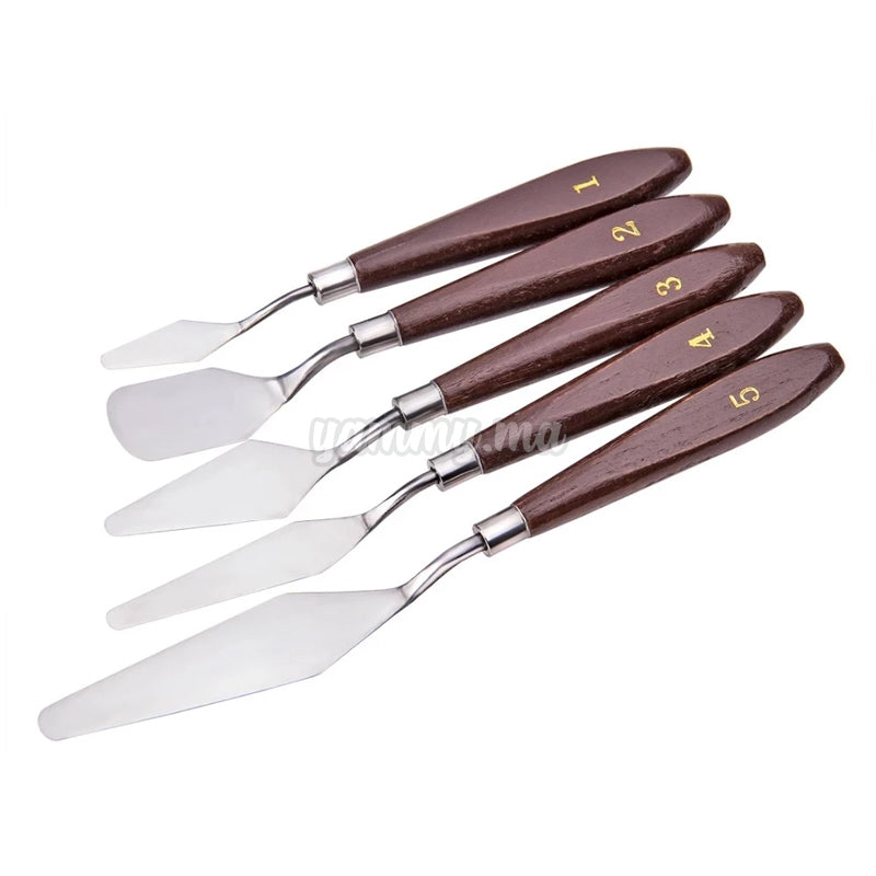 Lot de 5 Mini Spatules de Décoration gateau 